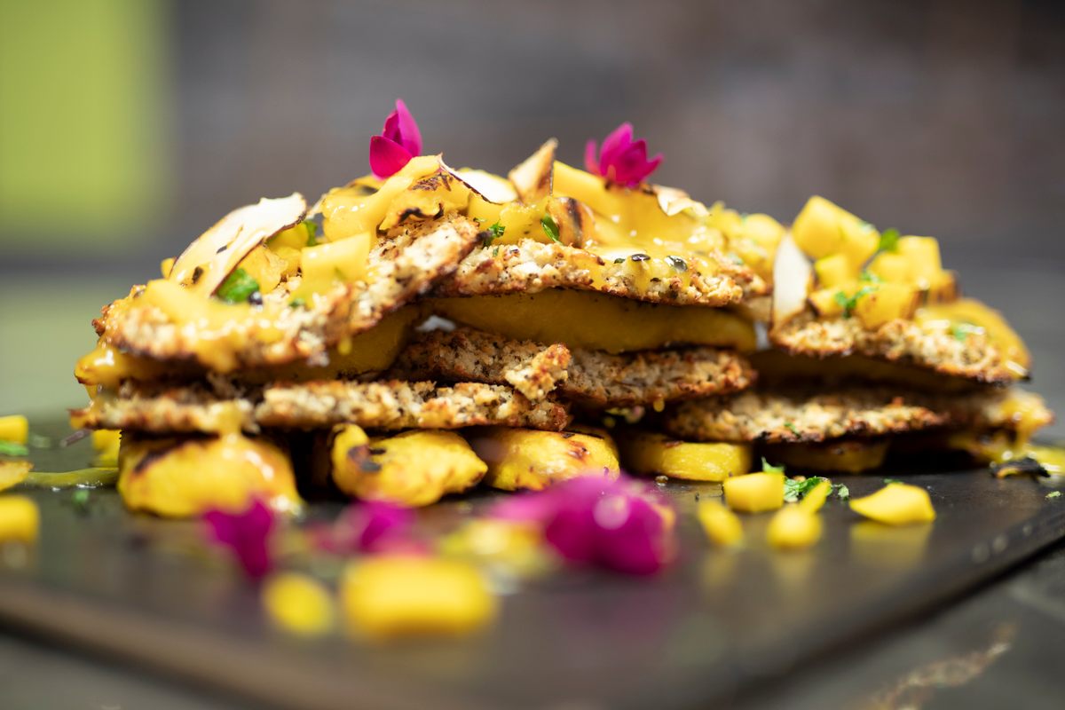 Season two's winning Fijian team created this "Pacifica mille feuille."