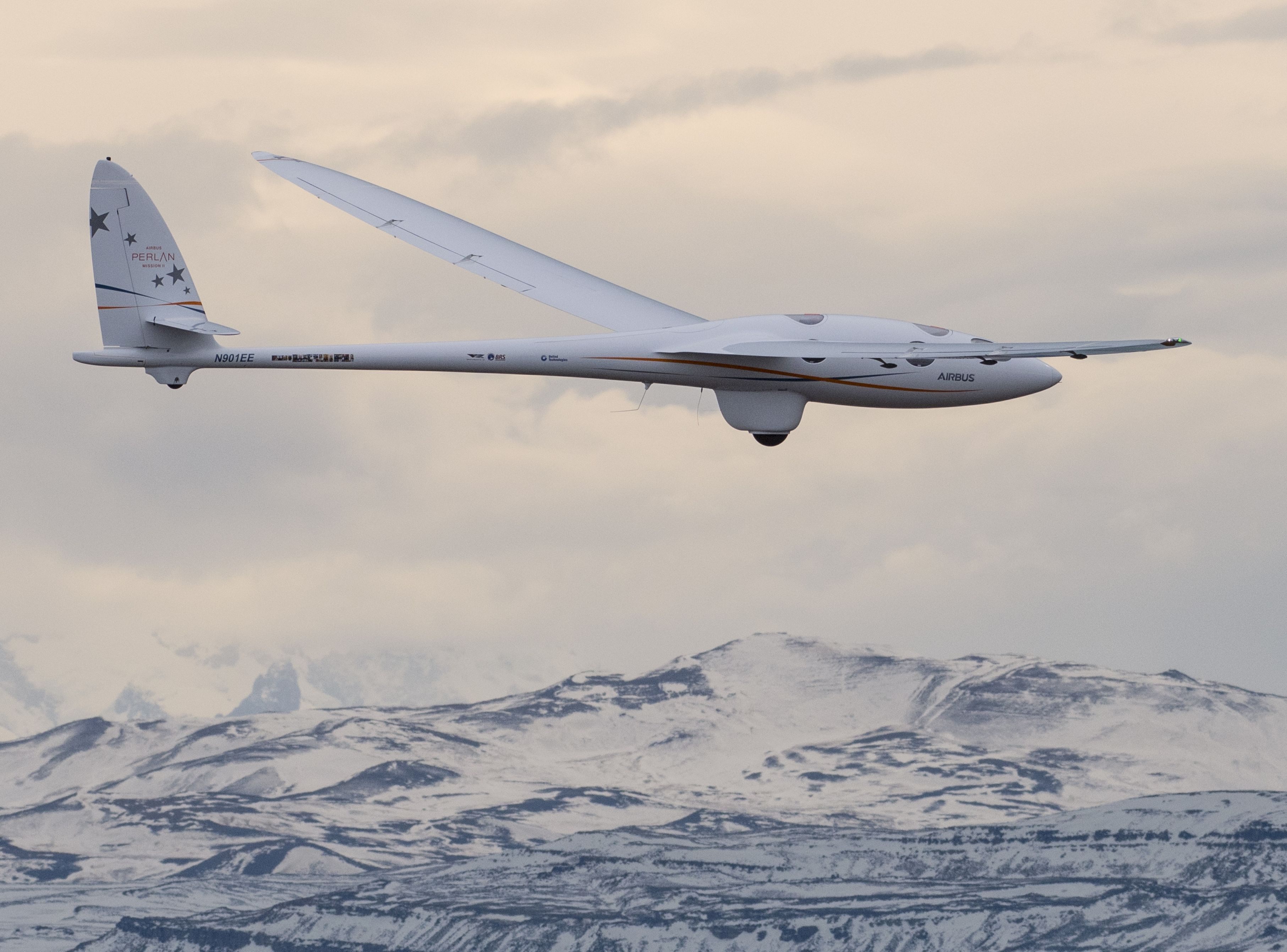 The Perlan 2 glider in El Calafate, Argentina.