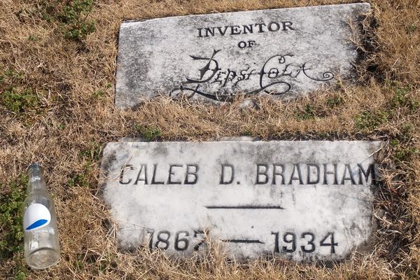 Mr. Caleb Bradham Grave Marker + Pepsi (02.2022)