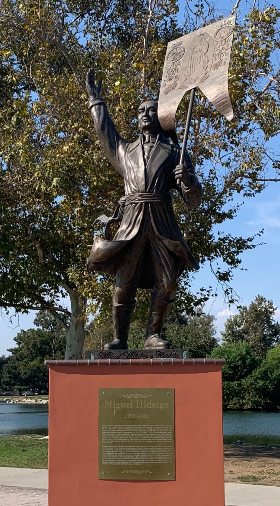 Miguel Hidalgo Y Costilla Statue In Fountain Valley