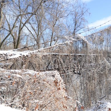 Sidaway Bridge in winter.