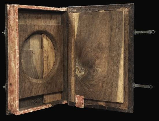 Surprise! It's a portable, foldable commode.