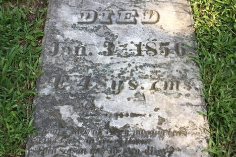 Eston Hemings's grave.