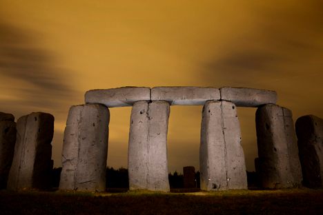 Unlike its ancient predecessor, this one is made of foam. And you can visit it in Northern Virginia.