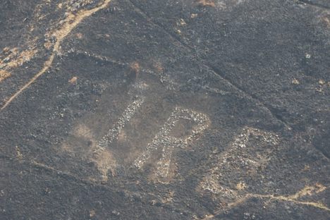 The letters had been hidden beneath the gorse.