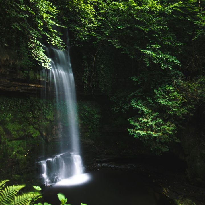 Glencar waterfall.