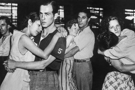 Couples at dance marathon in Washington, DC, in 1924. 