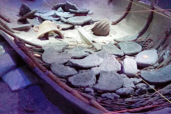 Mock up of Mazarrón 2 during archaeological invstigation, National Museum of Underwater Archaeology, Cartagena,