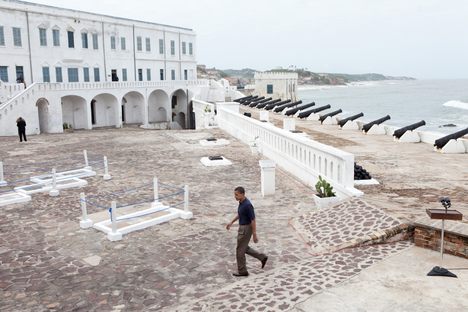 Barack Obama visited the castle in 2009.