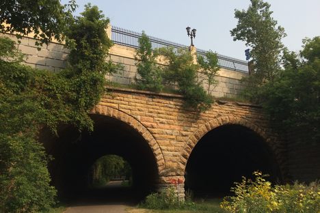 Southern side of the Seventh Street Improvement Arches.