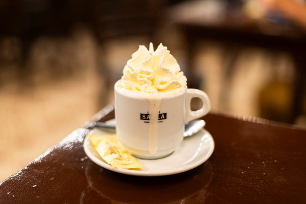 The hot chocolate here is particularly thick and rich.