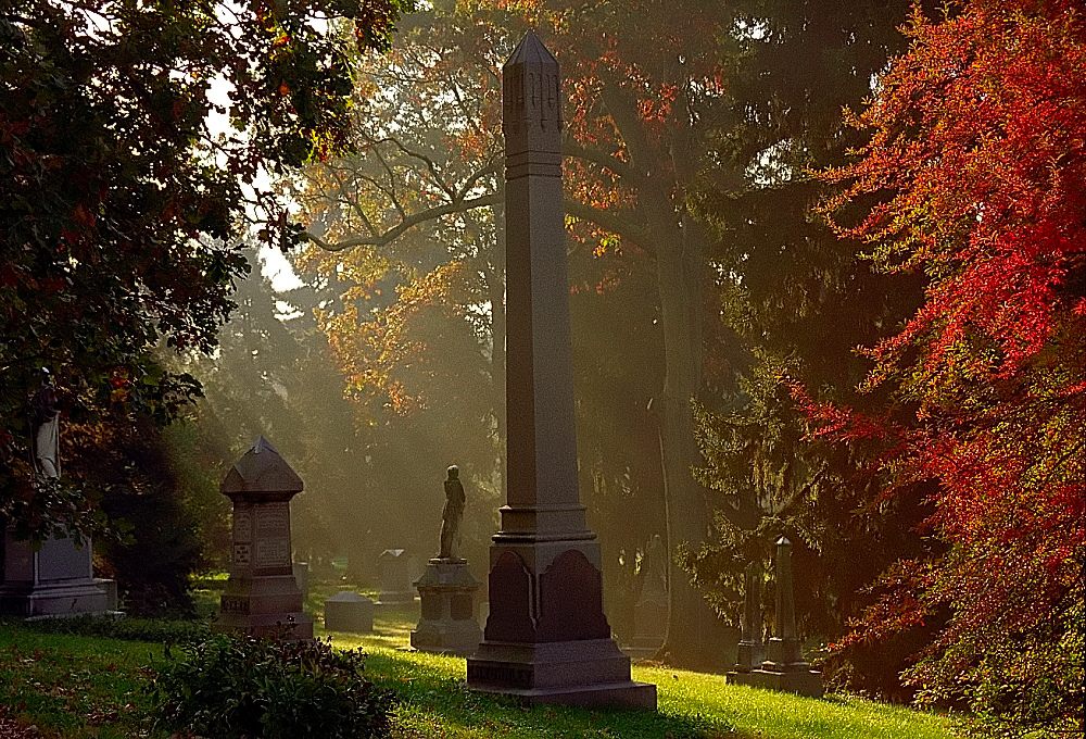 Monuments at Spring Grove Cemetery.