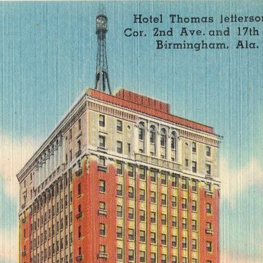 An illustration of the hotel, circa mid 1930s - mid 1940s