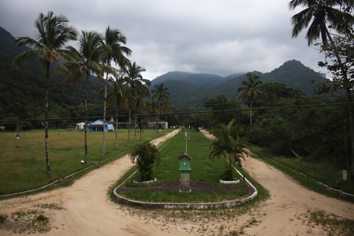 A view of Ilha Grande from the second floor of the prison.