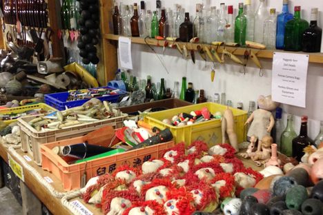 The exhibits at John's Beachcombing Museum. 