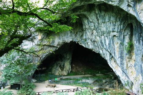 Entrance to the cave