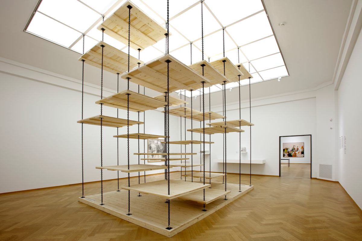 "Playful Stairs," one of Nieuwenhuys's "immersive environments," on display last year at the Gemeentemuseum Den Haag.