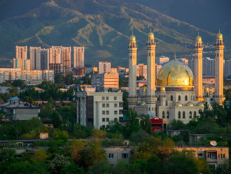 A modern Mosque welcomes you to Almaty