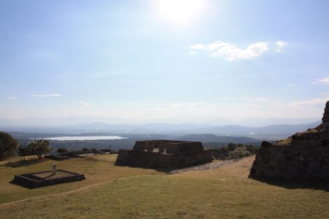 View atop the Xochicalco acropolis