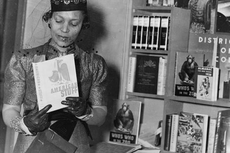 Author Zora Neale Hurston at the New York Times Book Fair in 1937, not long after she completed her interviews with Cudjo Lewis.