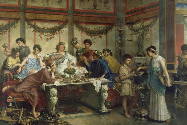 Roman emperors threw opulent feasts and parties to demonstrate their wealth and power.