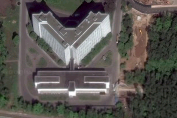 Buildings of the SVR, Russia's external intelligence agency. What happens in these buildings are Russian state secrets.  