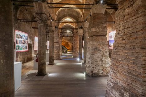 The cistern beneath the carpet store.