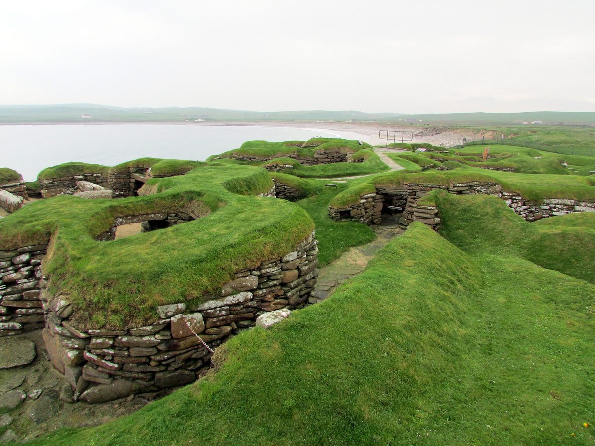 Skara Brae, a neolithic village and a great place to be stranded.