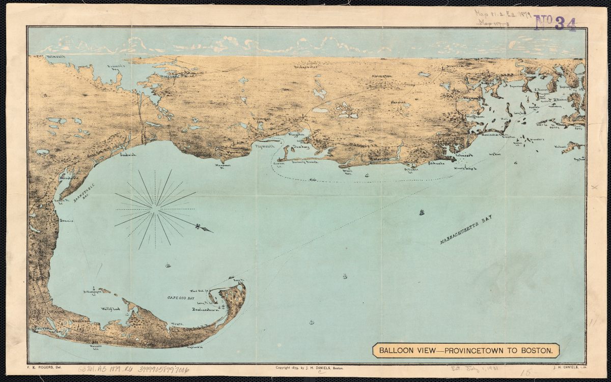 F. Kimball Rogers's "Balloon View" of Provincetown.