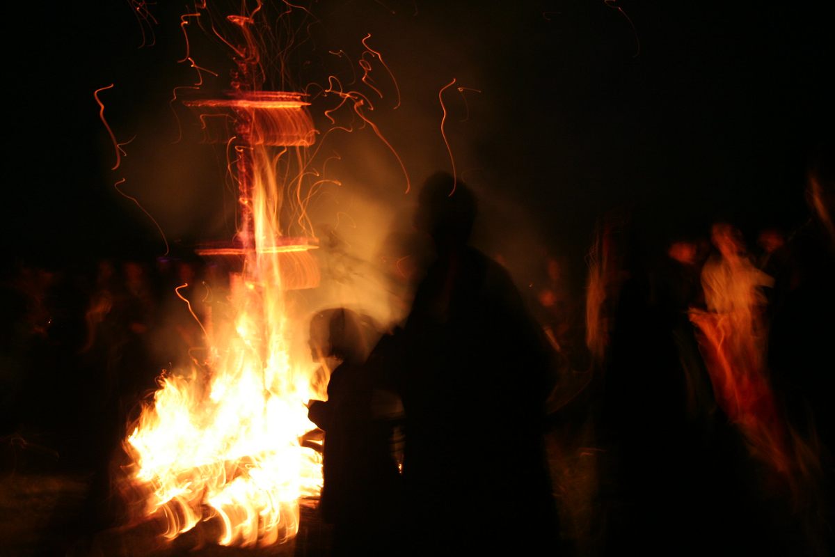 Modern witches gather to celebrate Beltane in 2007, a Pagan holiday celebrating rebirth and fertility. 