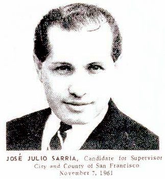 From Sarria's 1961 campaign materials. 