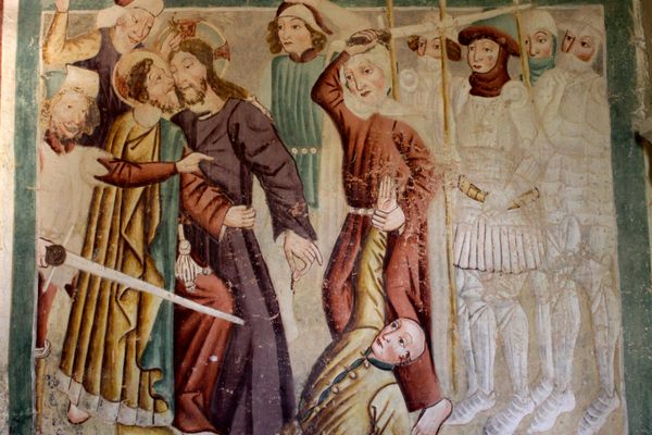 Part of the fresco.