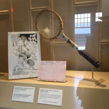 Tennis racket used by Arthur Ashe to win his first U.S. Open.