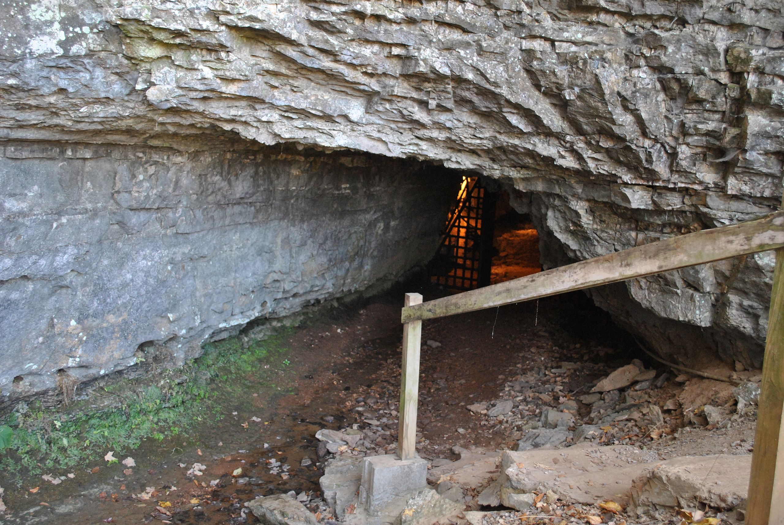 The Bell Witch Cave in Adams, Tennessee.