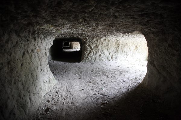 A tunnel in Venilale dug by the Japanese Army during World War II.