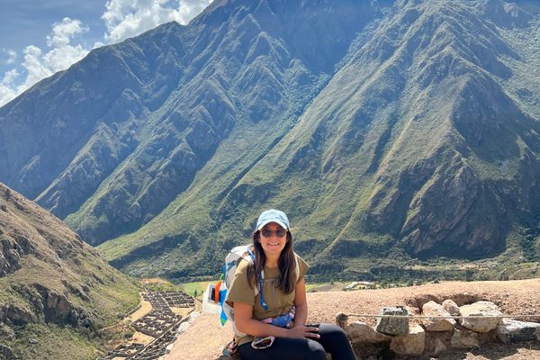 Me in front of the Llactapata ruines