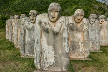 These 15 figures are a memorial to the horrors of slavery in the Caribbean. 