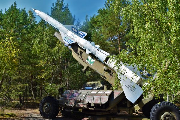 A Rheinbote short range ballistic rocket