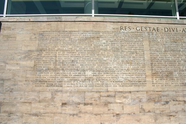 Replica of the Res Gestae Divi Augusti