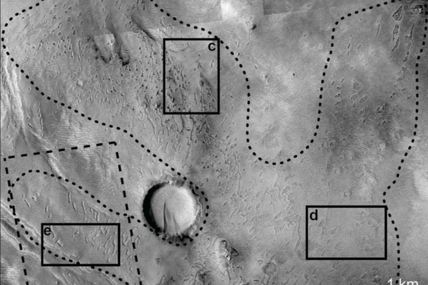 Ghost dunes at Noctis Labyrinthus. Boxes B and C show close-ups. 