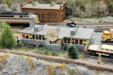 Model railroad (detail).