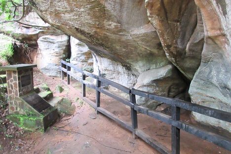 The rock shelter.