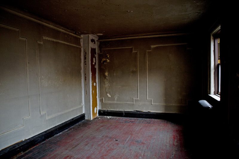The back bedroom of Fort Washington Library's secret apartment.