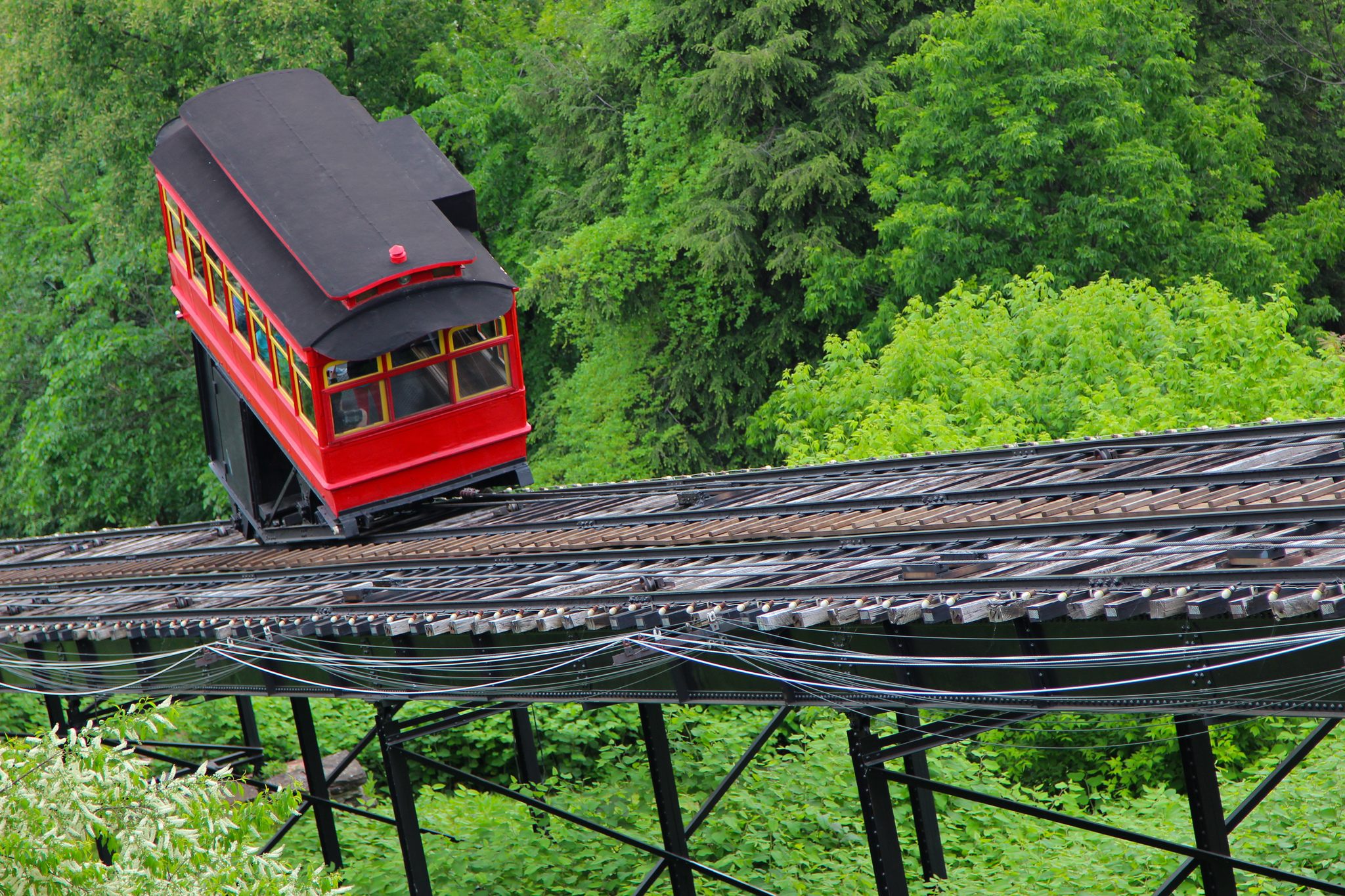 What is a funicular railway?