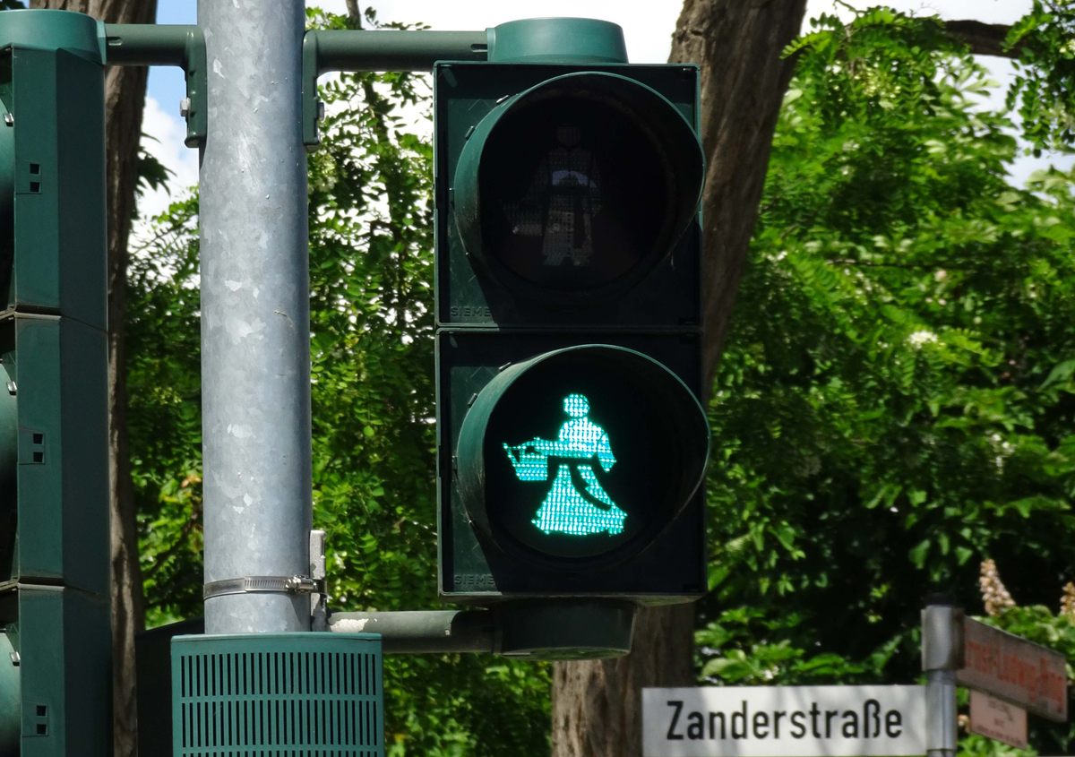 Bad Nauheim, Germany, unveiled a crossing signal in honor of the "water doctor" Sebastian Kneipp to mark his 200th birthday in 2021.