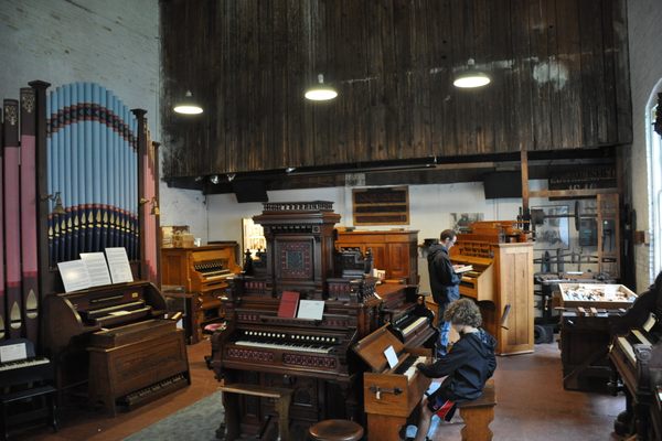 The Estey Organ Museum contains dozens of playable organs, of all shapes and sizes. 