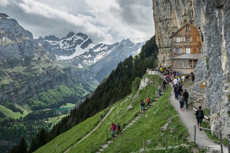 Have you ever climbed a mountain just for a meal? Want to? 
