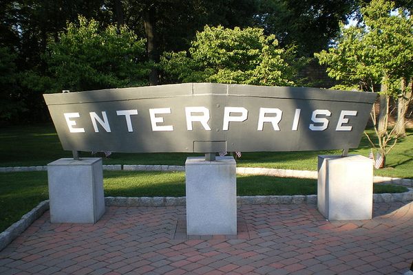 Stern Plate of the USS Enterprise
