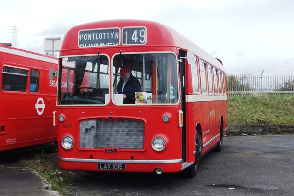 The museum contains a small fleet of retired buses.