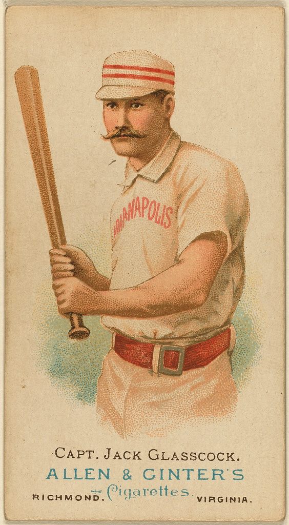 Jack Glasscock, notorious blackguard, during his Indianapolis Hoosier days.